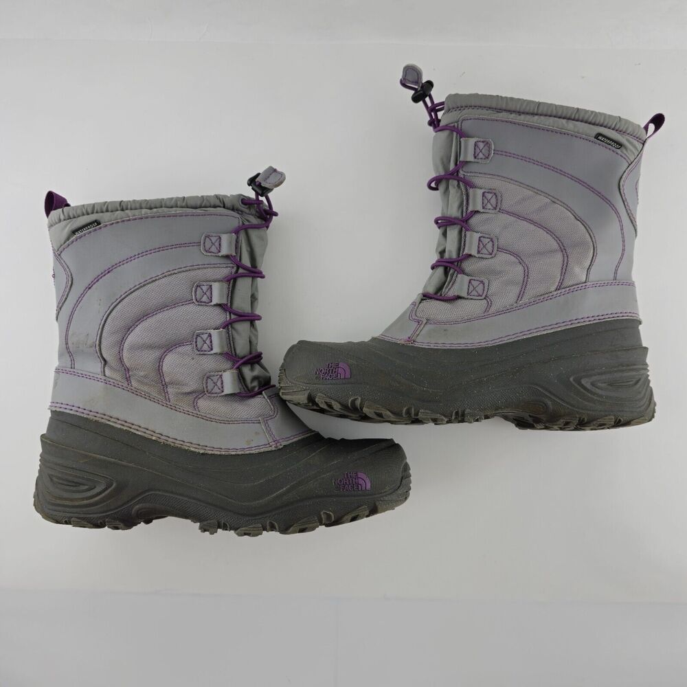 The North Face Girl's Alpenglow IV Lace Insulated Waterproof Winter Boots Size 7 - Picture 9 of 15